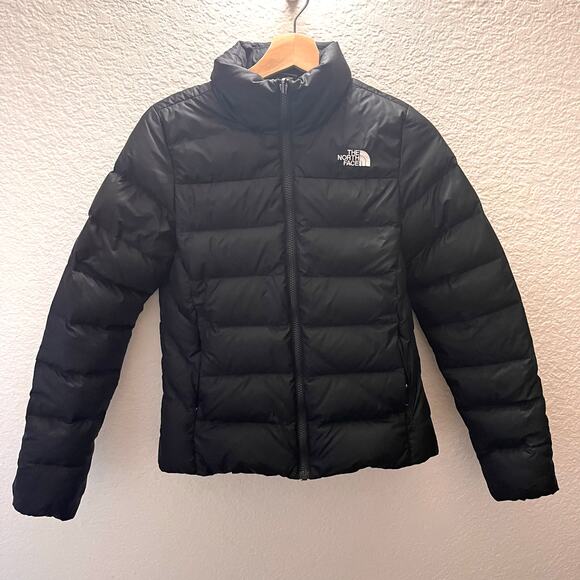 SOLD The North Face Minoqua Down Jacket Black Womens Small NF0A55XB 550 Fill 3/3 - Picture 4 of 13